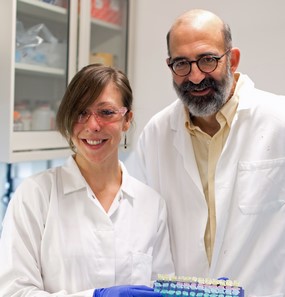 2014 Hartwell Fellow Heather Chapman Ph.D. and her Mentor, Thomas Mark Glaser, MD, Ph.D., UC Davis