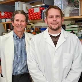 2014 Hartwell Fellow Darin Wiesner, Ph.D. and mentor Bruce S. Klein, MD, University of Wisconsin-Madison