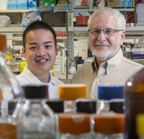 Quy Le, Ph.D. (L) and mentor Irwin Bernstein, MD, Fred Hutchinson Cancer Research Center