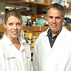 2017 Hartwell Fellow Kathryn Patras, Ph.D., and mentor Victor Nizet, MD, University of California, San Diego