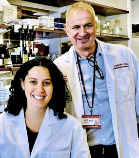 2018 Hartwell Fellow Emily Wasserman, MD (L) and mentor Stefan Worgal, MD, Ph.D., Cornell University –– Weill Medical College of Cornell University 
