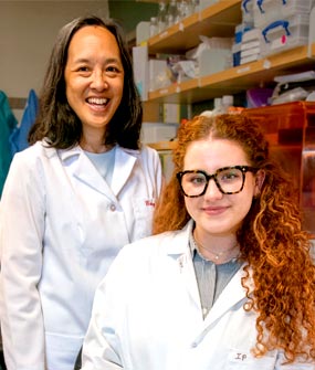 2025 Hartwell Fellow Sarah Nano, Ph.D. and mentor Joyce Y. Wong, Ph.D., Boston University