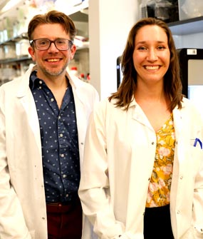 2025 Hartwell Fellow Rebeca Stiepel, Ph.D. and mentor Daniel Reker, Sc.D., Duke University