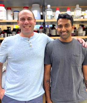 2025 Hartwell Fellow Keshav Subramanian, Ph.D. and mentor Matthew R. Hayes, Ph.D., University of Pennsylvania