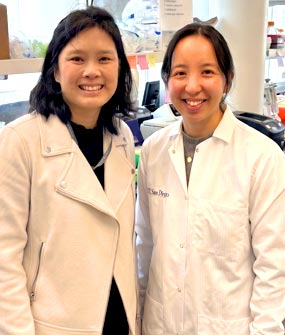 2025 Hartwell Fellow Julie Takagi, Ph.D. and mentor Pia Pannaraj, MD, University of California, San Diego